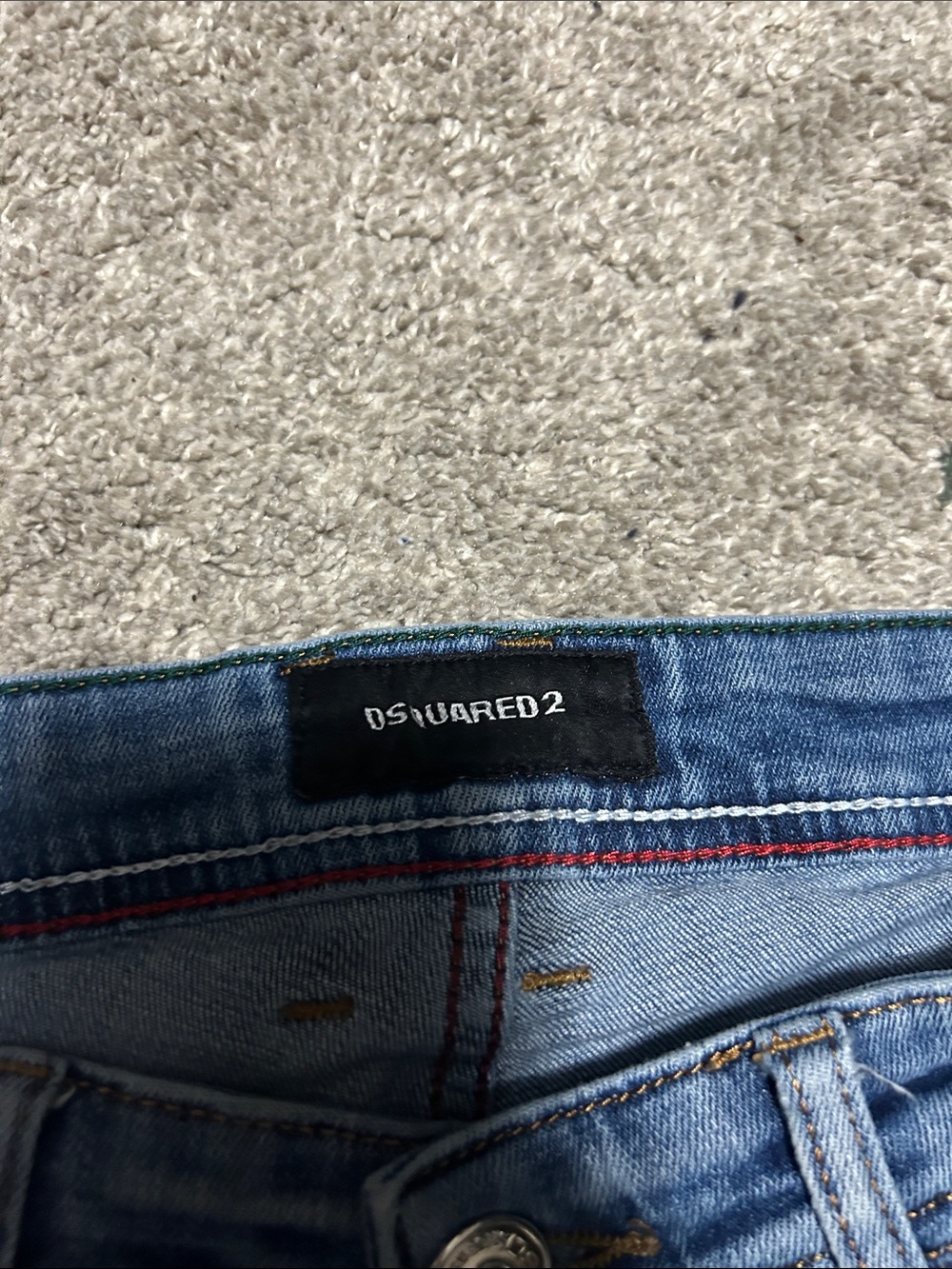 Vintage DSQUARED2 Slim Fit Size 31 Blue Jeans - Picture 7 of 11